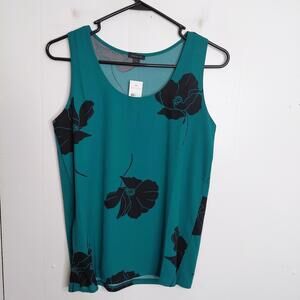 Ann Taylor Top Womens small Shell Jersey Scoop Neck Career Workwear Business